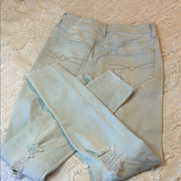 Light Blue Distressed Jeans - Picture 6 of 9